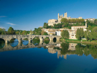 beziers pont canal et cathedrale photo